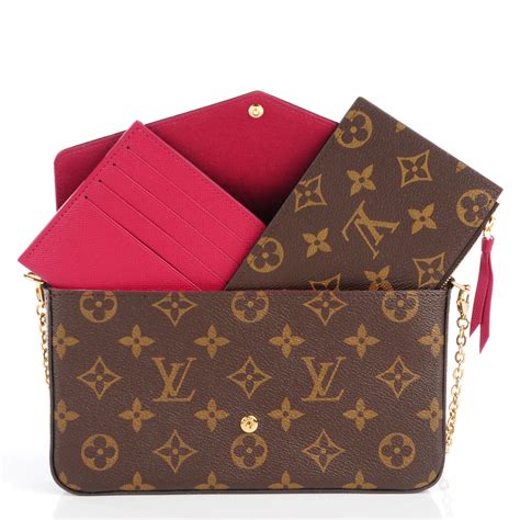 louis vuitton wallet in chain|louis vuitton chain wallet felicie.